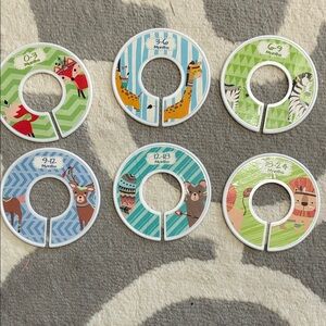 Baby Closet Dividers with Animal Designs